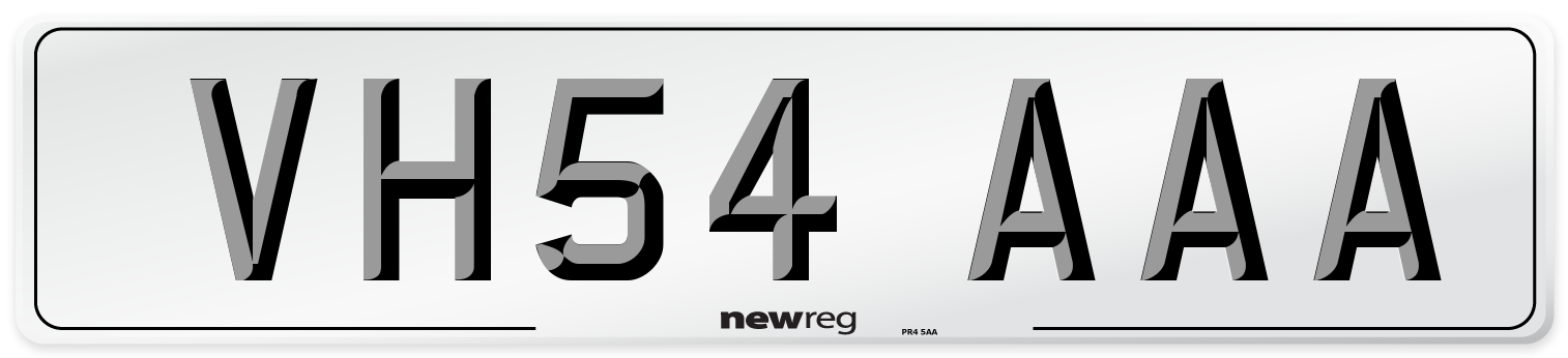VH54 AAA Number Plate from New Reg